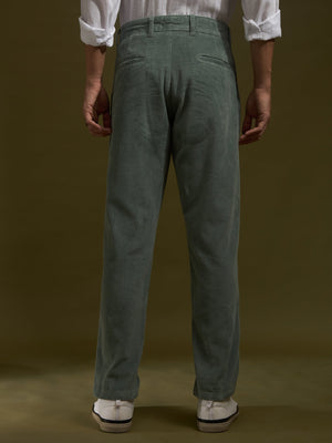 Holden - Corduroy Crop Trouser - Green - Espanshe
