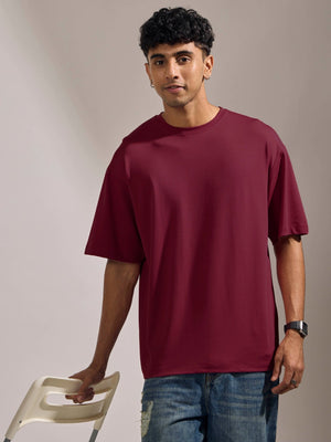 Xylia -T-Shirt - Cranberry - Espanshe
