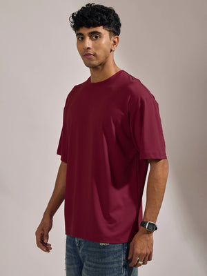 Xylia -T-Shirt - Cranberry - Espanshe