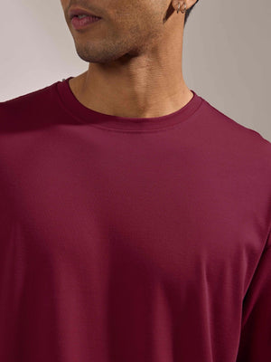 Xylia -T-Shirt - Cranberry - Espanshe