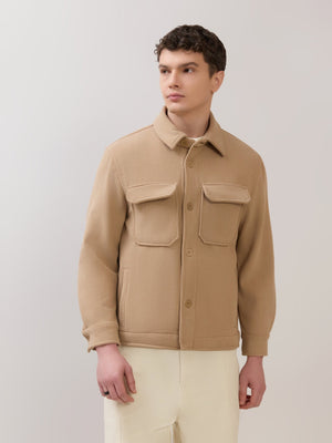 Alloy - Relaxed Corduroy Shacket - Light Brown - Espanshe