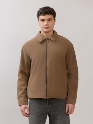 Petal - Relaxed Zip Jacket - Brown - Espanshe