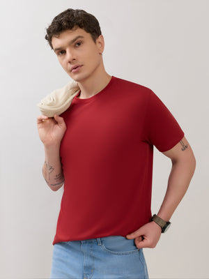 Zanaia - Slim Fit T-Shirt - Red - Espanshe