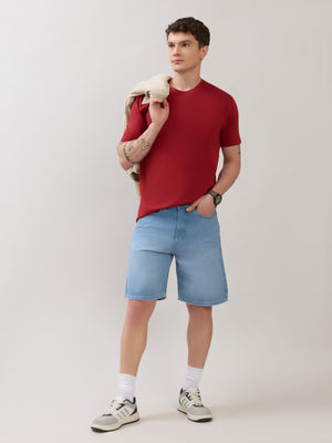 Zanaia - Slim Fit T-Shirt - Red - Espanshe