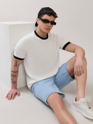 Karoon - Slim Fit Round-Neck T-Shirt - White - Espanshe