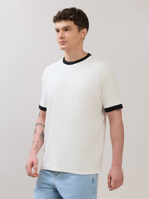 Karoon - Slim Fit Round-Neck T-Shirt - White - Espanshe