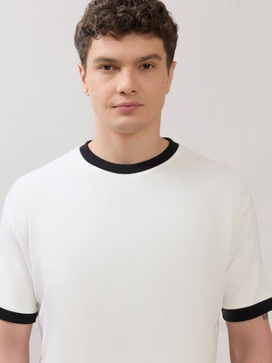 Karoon - Slim Fit Round-Neck T-Shirt - White - Espanshe