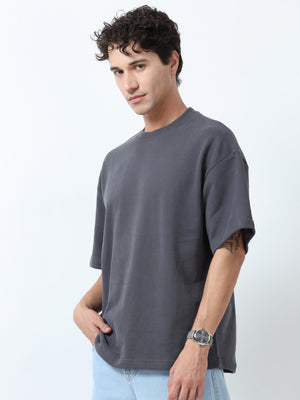 Elowen - Oversized Round neck
t-Shirt with five sleeve -Espanshe
round neck tshirt for men
five sleeve tshirt for men