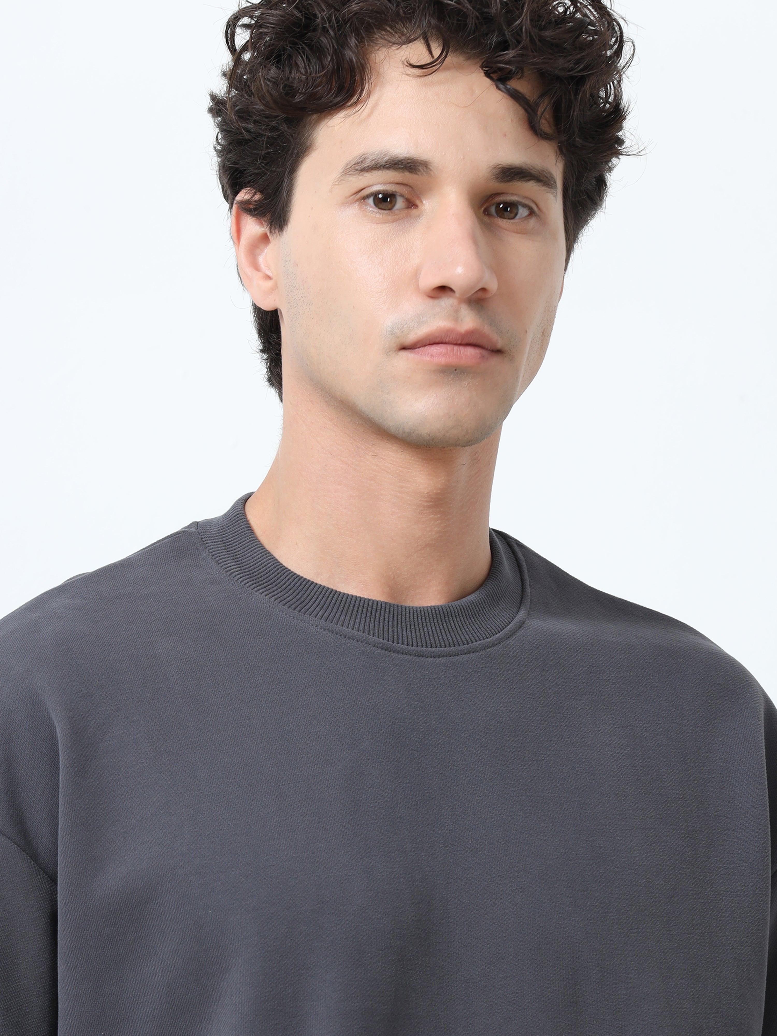 Elowen - Oversized Round neck
t-Shirt with five sleeve -Espanshe
round neck tshirt for men
five sleeve tshirt for men