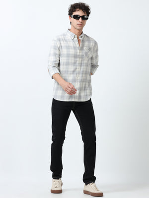 fullsleev checkered shirt in regular fit made from soft brushed fabric
fullsleeve shirts for men
regular fit shirt for men
