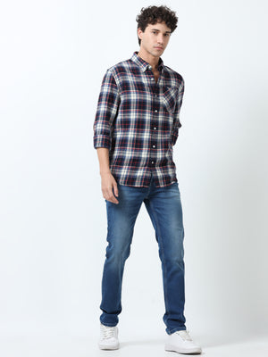 fullsleev checkered shirt in regular fit made from soft brushed fabric
fullsleeve shirts for men
regular fit shirt for men