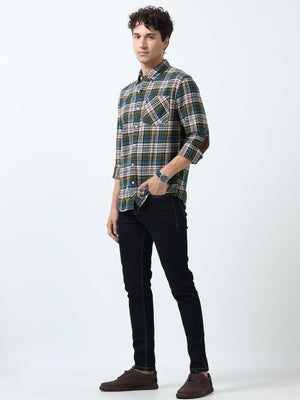 fullsleev checkered shirt in regular fit made from soft brushed fabric
fullsleeve shirts for men
regular fit shirt for men