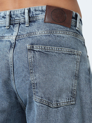 loose fit jeans with stylish embroidery
loose fit jean for men
stylish jean for men