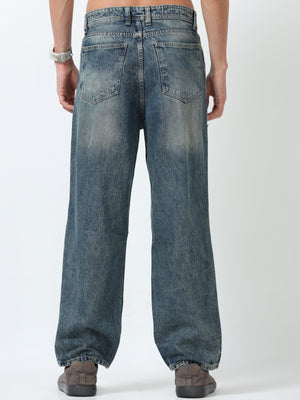 Caelum - Distressed Relaxed Jean - Blue - Espanshe