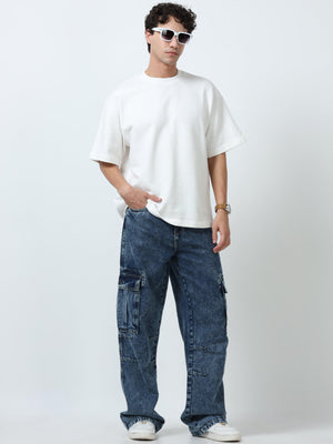 Elowen - Oversized Round neck
t-Shirt with five sleeve -off White - Espanshe
round neck tshirt for men
five sleeve tshirt for men