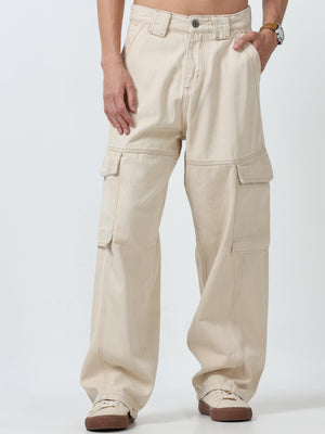 Maverick - Baggy Cargo Jean - Gray - Espanshe
baggy pants for men
loose fit cargo for man