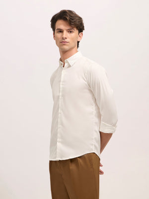 Ivar - Turkish Fit Striped Shirt - White - Espanshe