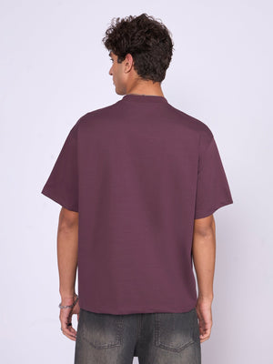 Stirling - Loose Fit T-Shirt - Midnight Plum - Espanshe