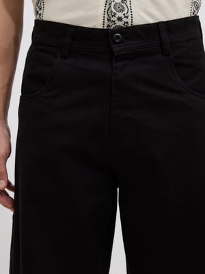 men's black supper baggy fit from cotton and lycra blend.