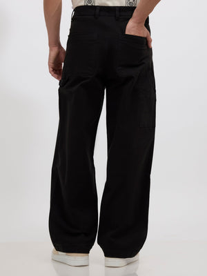 Quinton - Super Baggy cargo pants - Black - Espanshe
