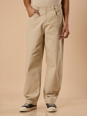Men's Super Baggy Cargo Pant in
Cream
