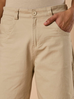 Vardon - Super Baggy Cargo Pant - Cream - Espanshe