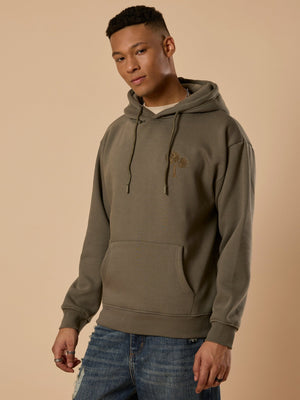 Drift - Printed Hoodie - Olive Green - Espanshe