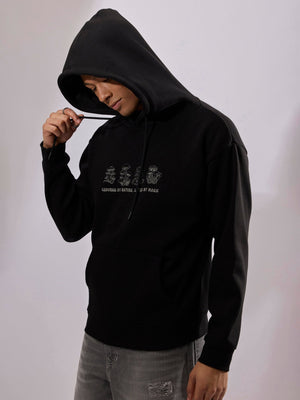 Drift - Printed Hoodie - Black - Espanshe