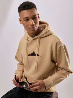 Drift - Printed Hoodie - Beige - Espanshe