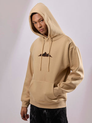 Drift - Printed Hoodie - Beige - Espanshe