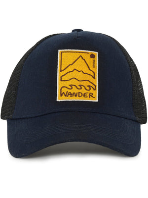 Galenos - Wander Printed Baseball Cap - Navy - Espanshe