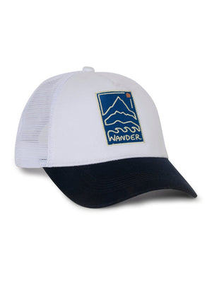 Galenos - Wander Printed Baseball Cap - White - Espanshe
