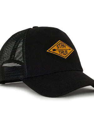Galenos - Stay True Printed Baseball Cap - Black - Espanshe