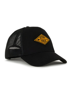 Galenos - Stay True Printed Baseball Cap - Black - Espanshe