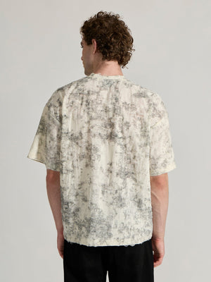 Galloway - Distressed Oversized T-Shirt - Black - Espanshe