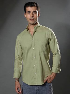men's pastel green Turkish fit cotton shirt with breast pockets and elbow patches
men's shirt latest collection