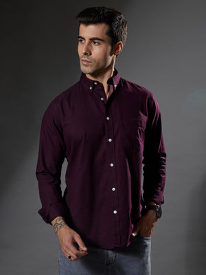 men's maroon Turkish fit cotton shirt with breast pockets and elbow patches
men's shirt latest collection