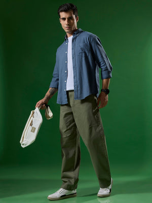 Vardon - Super Baggy Cargo Pant - Green - Espanshe