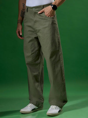 Vardon - Super Baggy Cargo Pant - Green - Espanshe