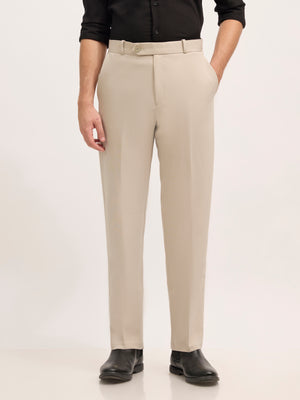 men's Straight Fit Formal Pant - squirrel gray