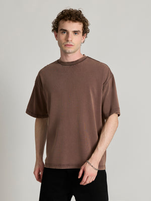 Men's Baggy T-Shirt - Brown