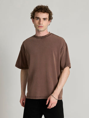 Kellington - Baggy T-Shirt - Brown - Espanshe