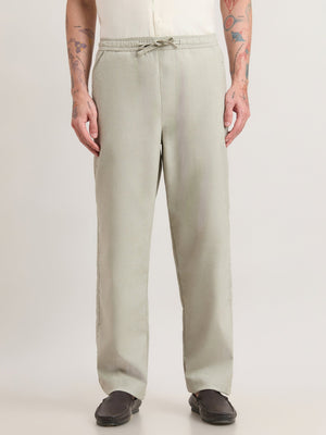 Nesisor - Straight Fit Casual Pant - Fog Green - Espanshe
