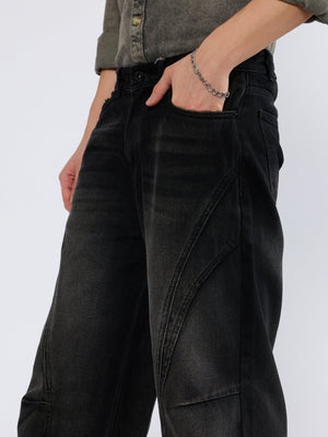 Braden - Baggy Jeans - Black Shade - Espanshe