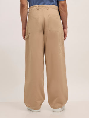 Super Baggy Cargo Pant - cream