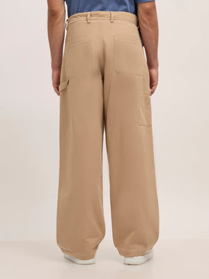 Bentley - Super Baggy Cargo Pant - Cream - Espanshe