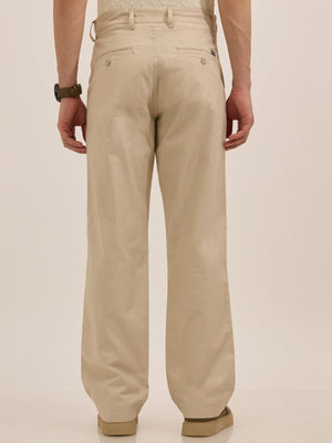 Tokarev - Comfort Fit Cotton trousers - Off White - Espanshe