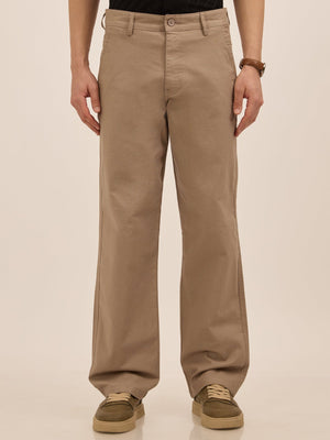 Tokarev - Comfort Fit Cotton trousers - Beige - Espanshe