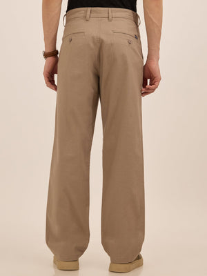 Tokarev - Comfort Fit Cotton trousers - Beige - Espanshe