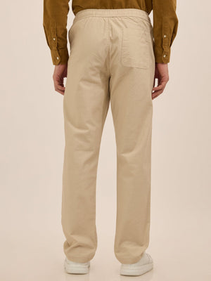 Luxeloom - Relaxed Fit Cotton Trouser -Off White - Espanshe